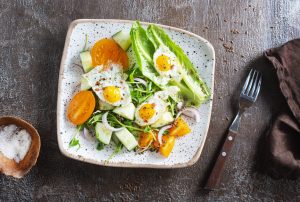 desayuno huevos verduras