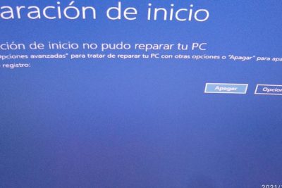 pantalla de formateo de computadora