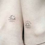 El significado de un tatuaje de ola y sol: conexión con la naturaleza y energía positiva