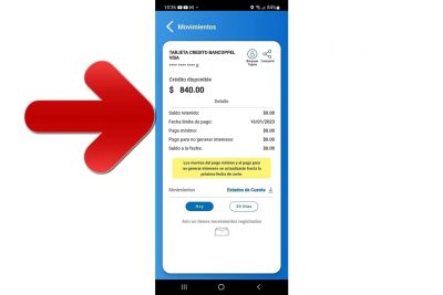 que significa saldo retenido en bancoppel