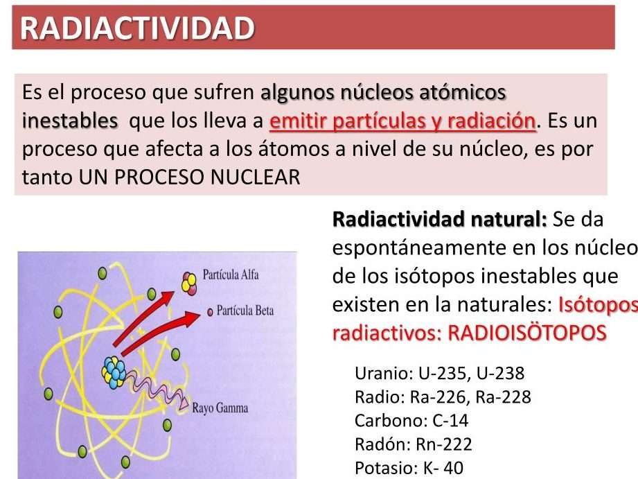 isotopo radioactivo potasio 40