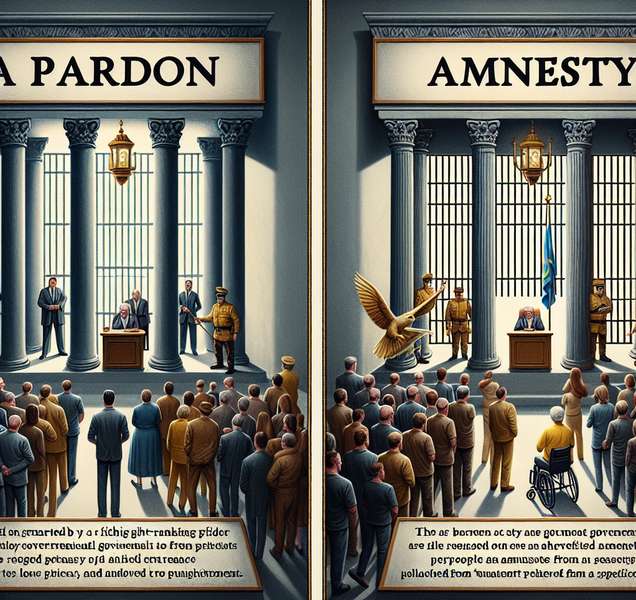 Comparación entre indulto y amnistía en el ámbito legal y político