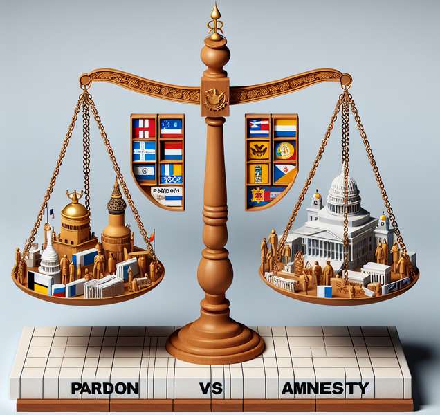 Comparación entre indulto y amnistía en el ámbito legal y político
