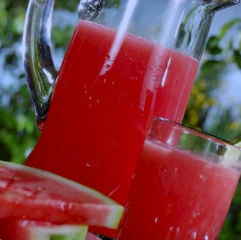 Receta de refresco de sandía