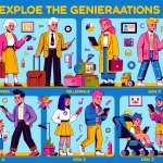 Descubre las generaciones: Boomers, X, Millennials, Z y Alfa