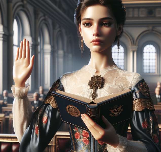 Imagen de la princesa Leonor jurando la Constitución de forma solemne y protocolaria.