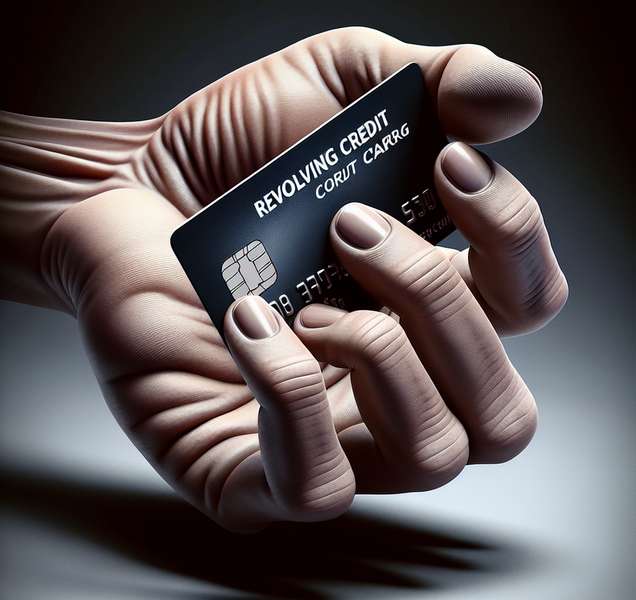 Imagen ilustrativa de una tarjeta revolving con una mano sosteniéndola, resaltando el concepto de usura en el artículo web sobre tarjetas revolving.
