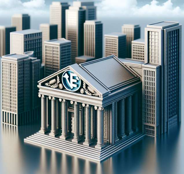 Imagen de un edificio de oficinas con el logotipo de Sareb, el banco malo de la crisis financiera, en primer plano.